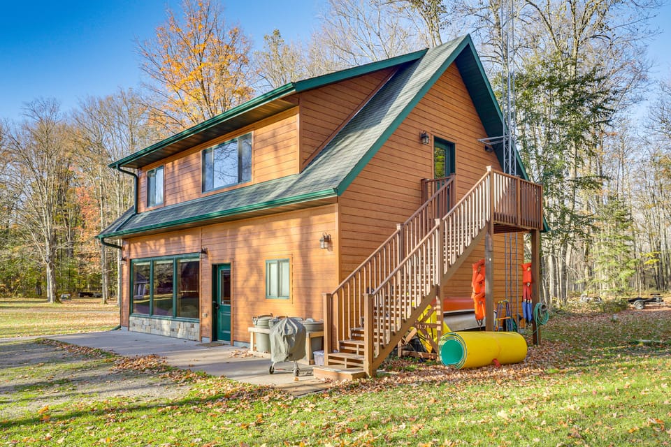 Private Dock, BBQ Ready: Lakefront Fifield Home! House in Wisconsin