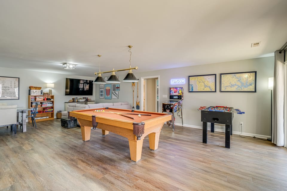 Fish, Boat & Hike: Lakefront Home w/ Game Room! House in Smith Mountain Lake