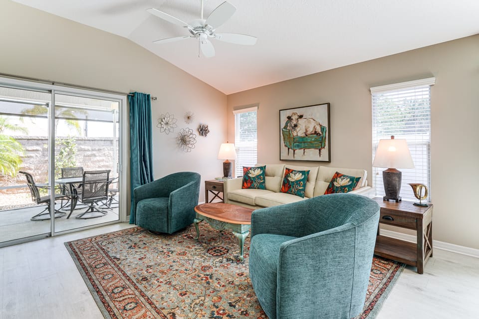 Village of Collier Retreat w/ Golf Cart & Lanai! House in The Villages
