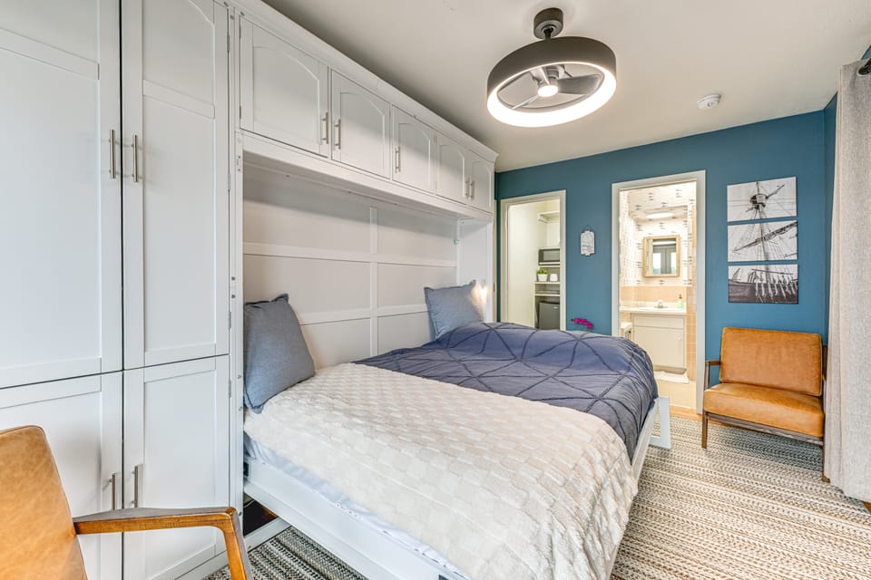 Dock, Deck & View: Lakefront Chippewa Falls Studio Apartment in Wisconsin