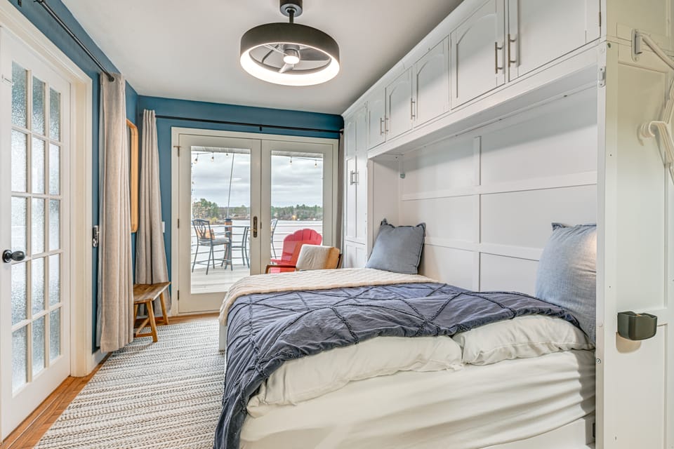 Dock, Deck & View: Lakefront Chippewa Falls Studio Apartment in Wisconsin