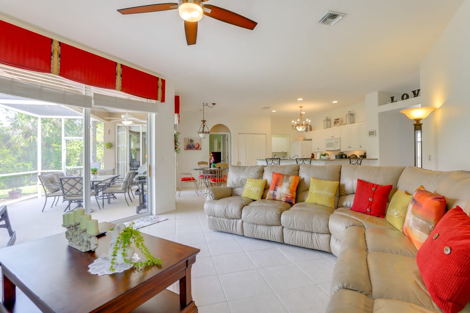 Screened Patio & Canal Views: Home in North Port! House in North Port