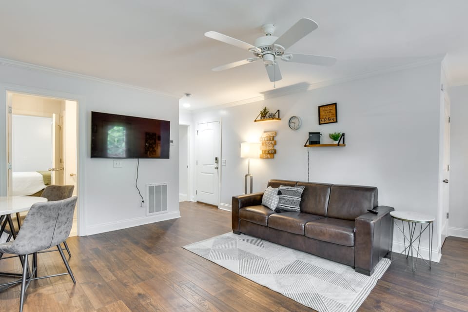 Walk to Shops & Dining: Downtown Condo in Helen Apartment in Helen