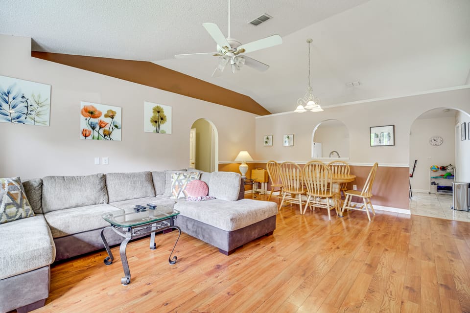 Pool & Fire Pit: Family-Friendly Palm Bay Home! House in Palm Bay