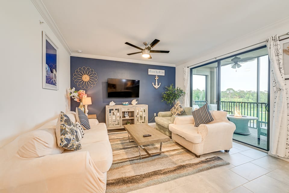Balcony w/ Course View: Lakewood National Getaway Apartment in Florida