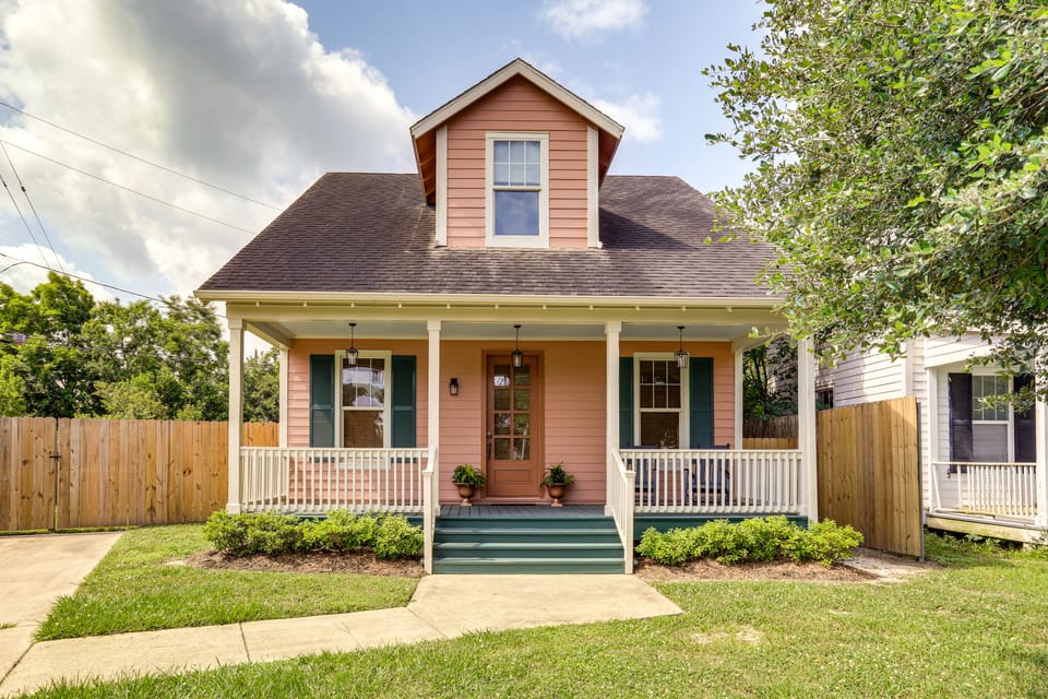 Large Yard: 'Pascagoula Peach' Home in Baton Rouge House in Baton Rouge