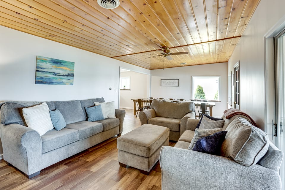 Baldwin Lakefront Home: Dock, Fire Pit & Trails! Cottage in Michigan