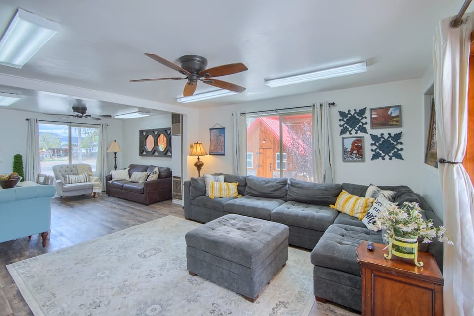 Group Getaway w/ Mtn Views: Home in Circleville! House in Utah
