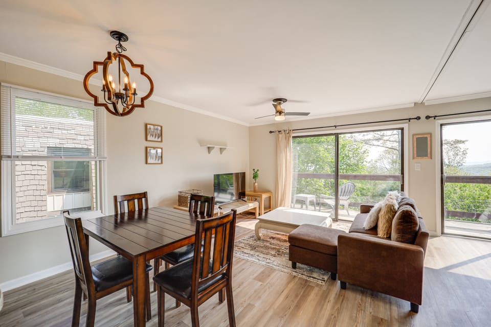 1 Mi to Beech Mtn Club: Couples Condo w/ Views Apartment in Beech Mountain