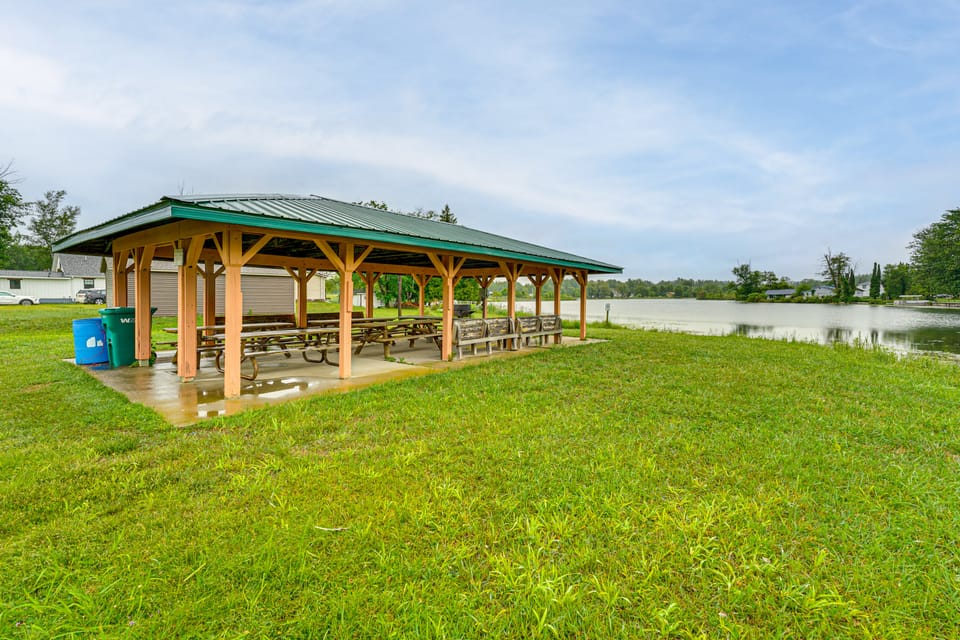 Walk to Shay Lake: Updated Home w/ Water View! House in Michigan