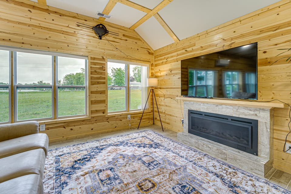 Walk to Shay Lake: Updated Home w/ Water View! House in Michigan