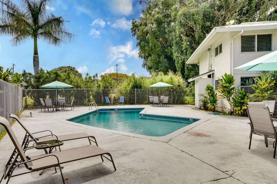 Walk to Dtwn Hilo: Island Escape w/ Pool! Apartment in Hilo