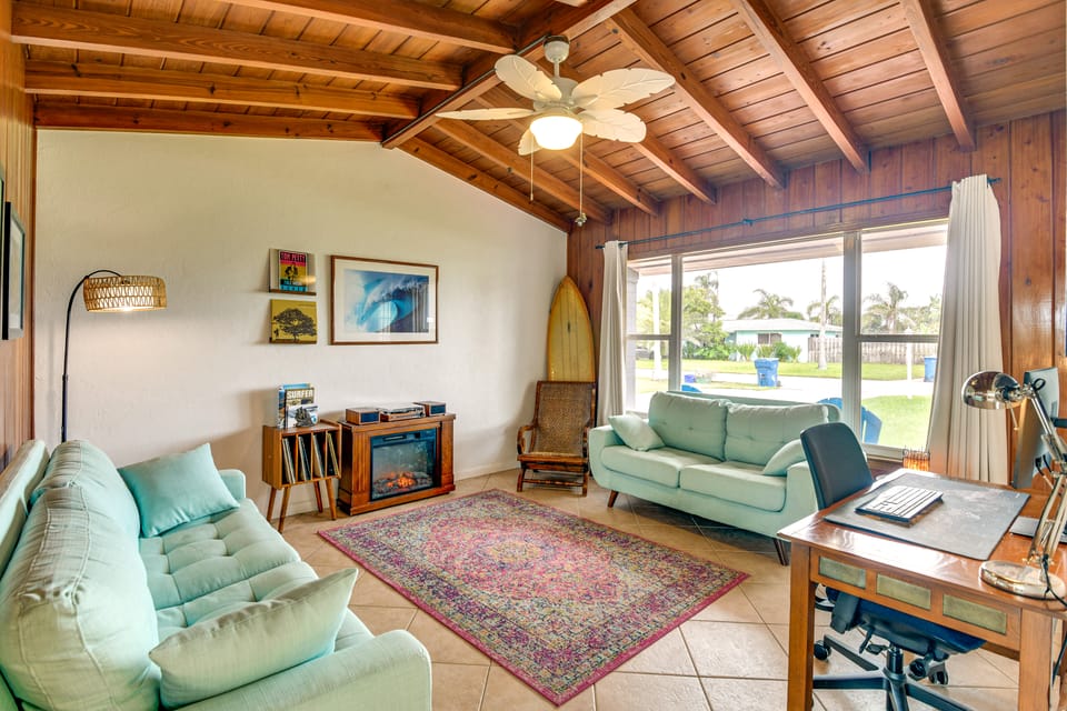 Walk to Shore + Pier: Family Home in Ormond Beach House in Florida