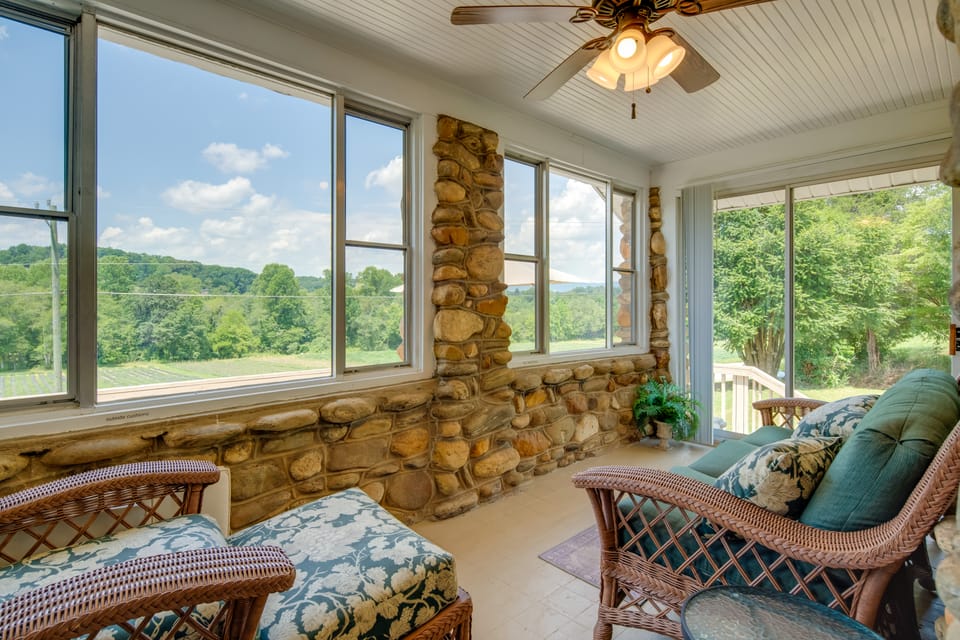 Hike + Explore: Mountain-View Escape in Candler House in Upper Hominy