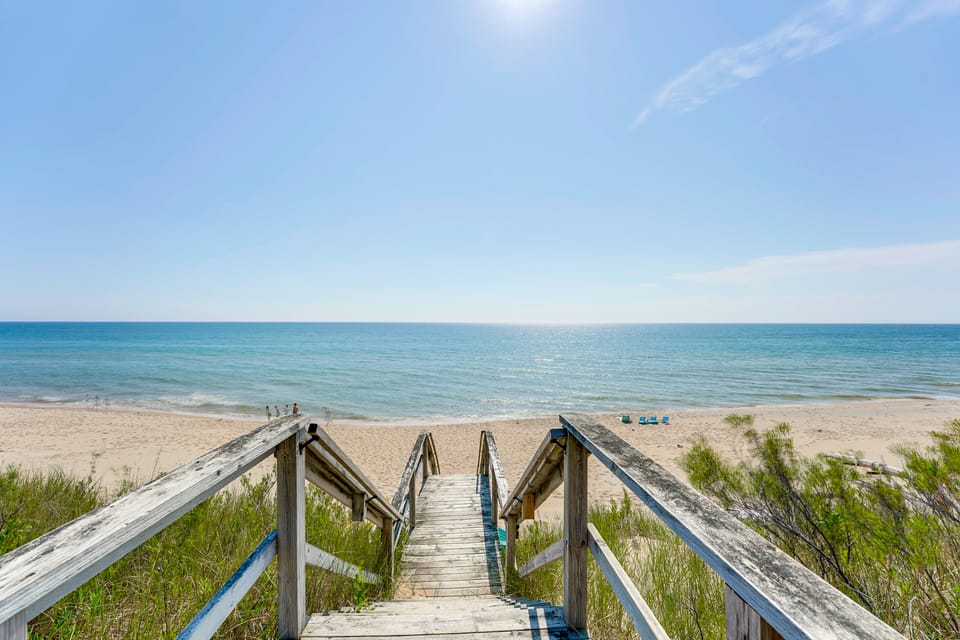 Walk to Semi-Private Beach: Lake Michigan Getaway House in Wisconsin