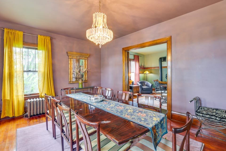 Fire Pits, Views & Yard: Luxe Mt Horeb Getaway! House in Wisconsin
