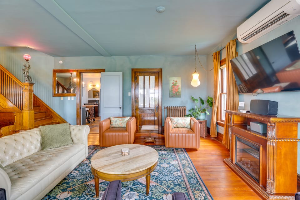 Fire Pits, Views & Yard: Luxe Mt Horeb Getaway! House in Wisconsin