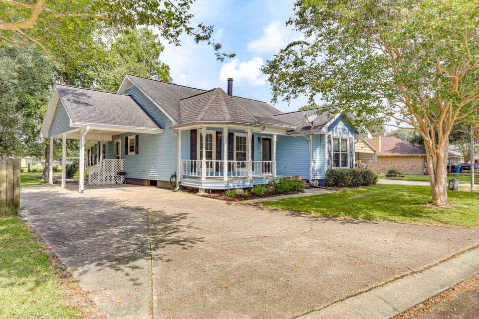 5 Mi to Downtown Morgan City: Waterfront Retreat House in Louisiana