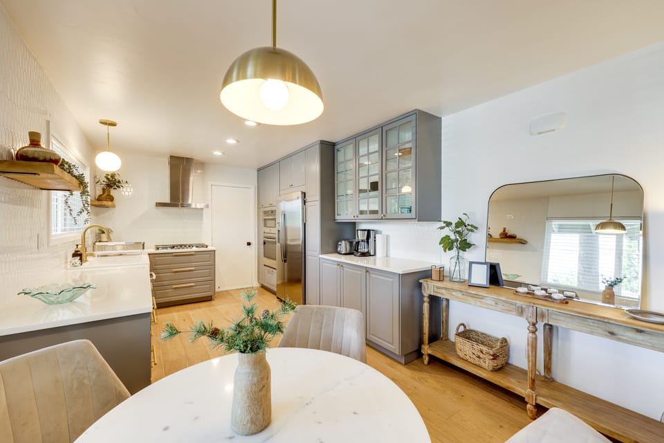 Game Room + Deck: Wooded Big Bear Lake Retreat House in Big Bear