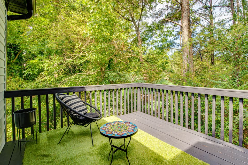8 Mi to Mercedes-Benz: Upscale ATL Gem w/ Balcony House in Atlanta