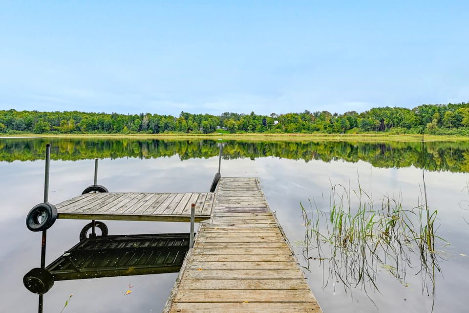 Dock & Lake Access: Cabin 4 Mi to Ice Age Trail! House in Wisconsin