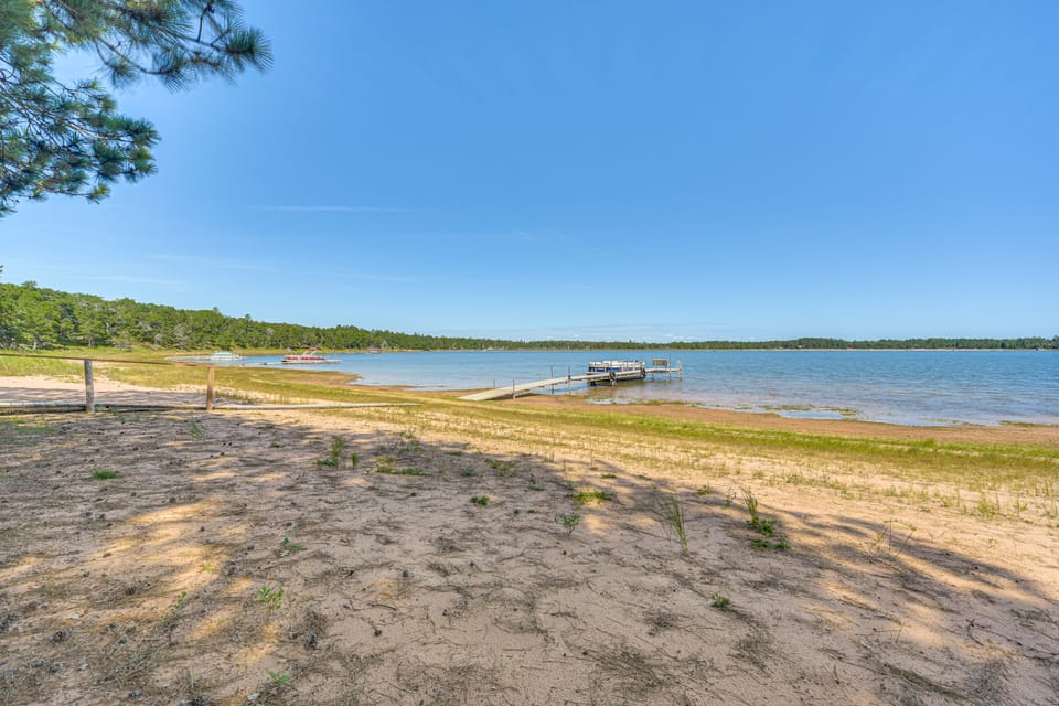 Waterfront Escape on Big Sand Lake w/ Private Dock House in Wisconsin