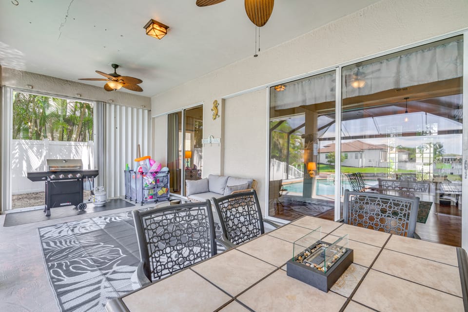 Boat Dock & Patio: Cape Coral Home 6 Mi to Beach! House in Cape Coral