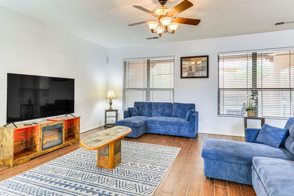 Furnished Rio Rancho Rental w/ Patio & Yard House in Rio Rancho