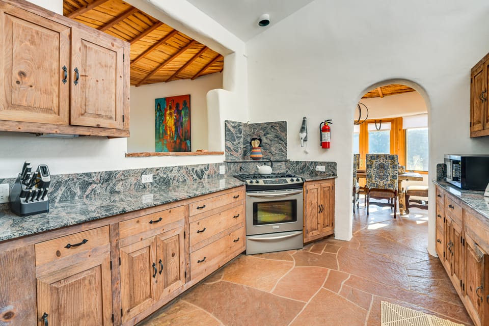 Panoramic Vistas: Glorieta Adobe Near Pecos River House in New Mexico