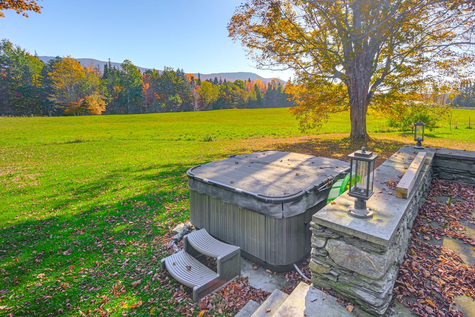 Vermont Retreat w/ Hot Tub: Romantic Getaway House in Addison County