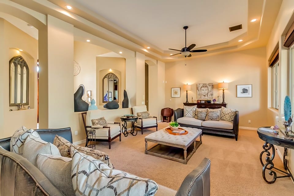 Saltwater Pool & Fire Pit: Luxe Queen Creek Oasis! House in Queen Creek