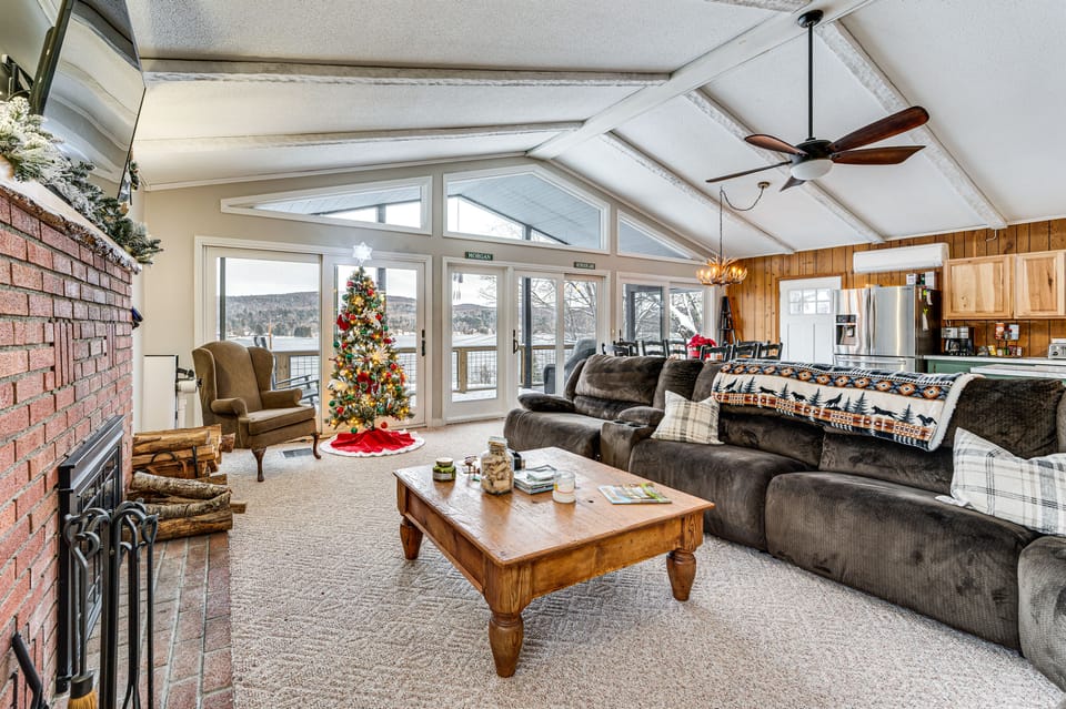 Seymour Lake Across St! Scenic Home w/ Hot Tub House in Orleans