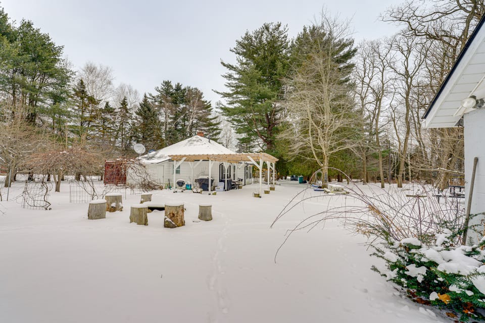 Woodsy & Charming! Applegate Cabin w/ Large Yard House in Michigan