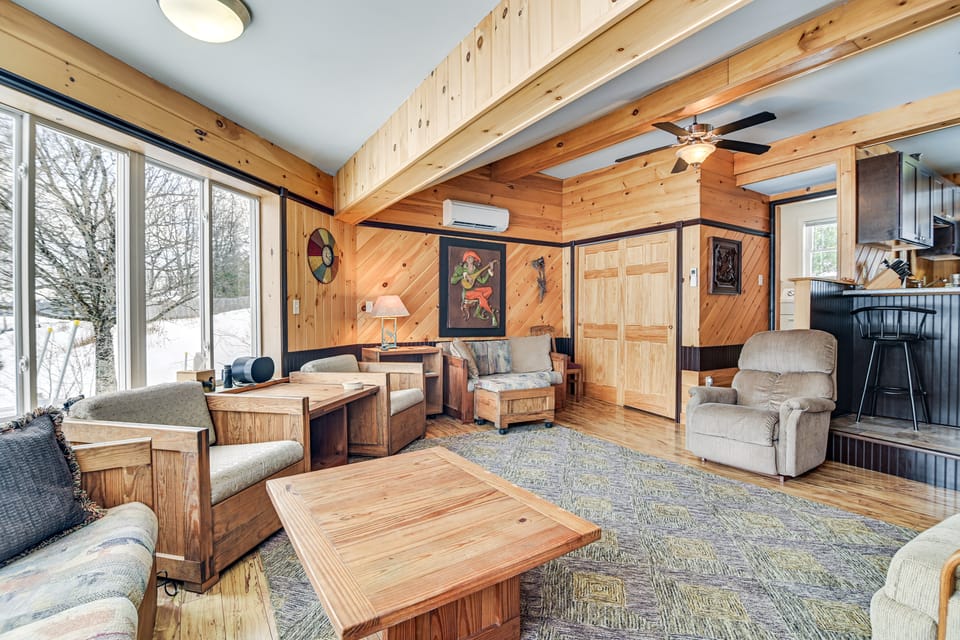 Dock & Views! Lakeside Family Escape in Wilton House in Maine