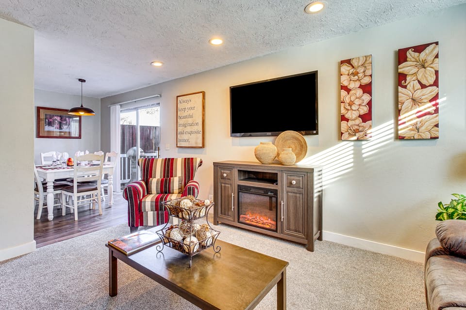 Private Yard & Basketball Hoop: Bright SLC Escape Apartment in West Valley City