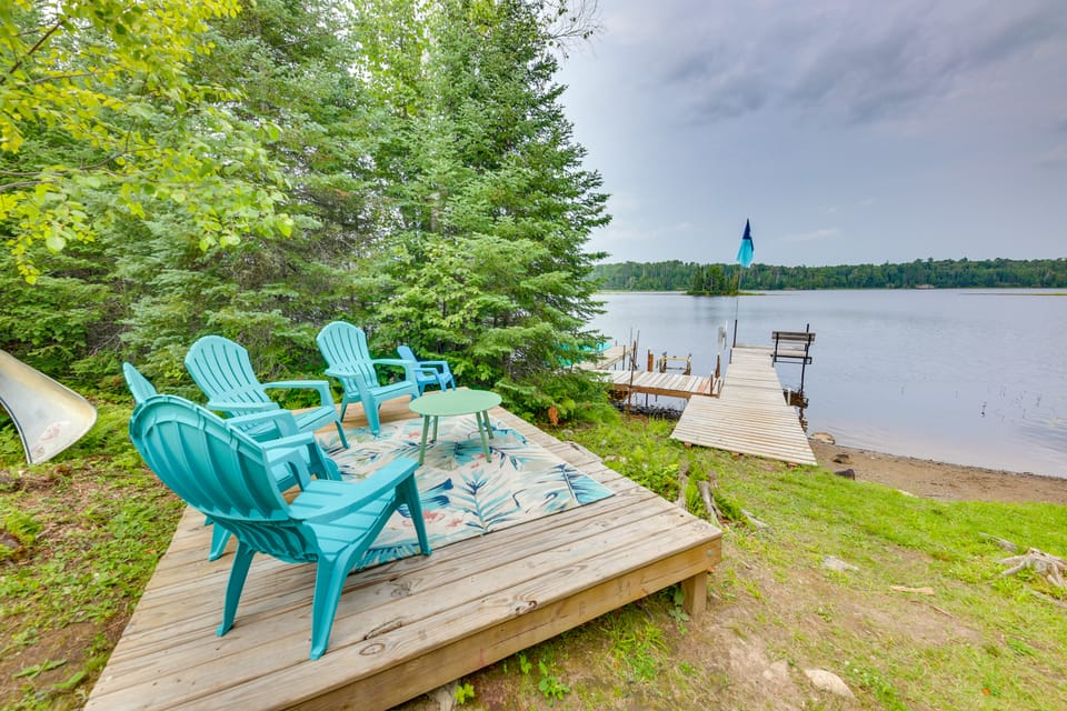 4-Season Recreation: Secluded Pike River Cabin House in Minnesota