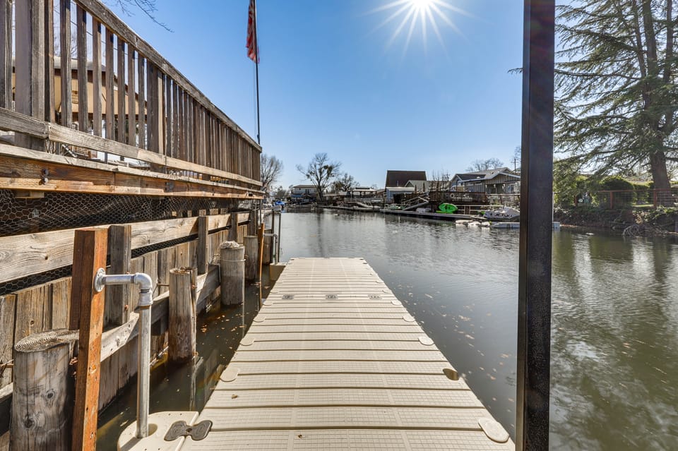 Clear Lake Gem on Canal w/ Dock: Dogs Welcome! House in Clear Lake