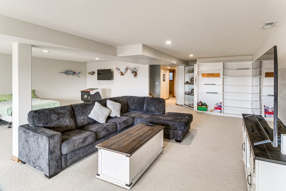 Deck w/ Lake Mac View! Spacious Family Retreat House in Nebraska