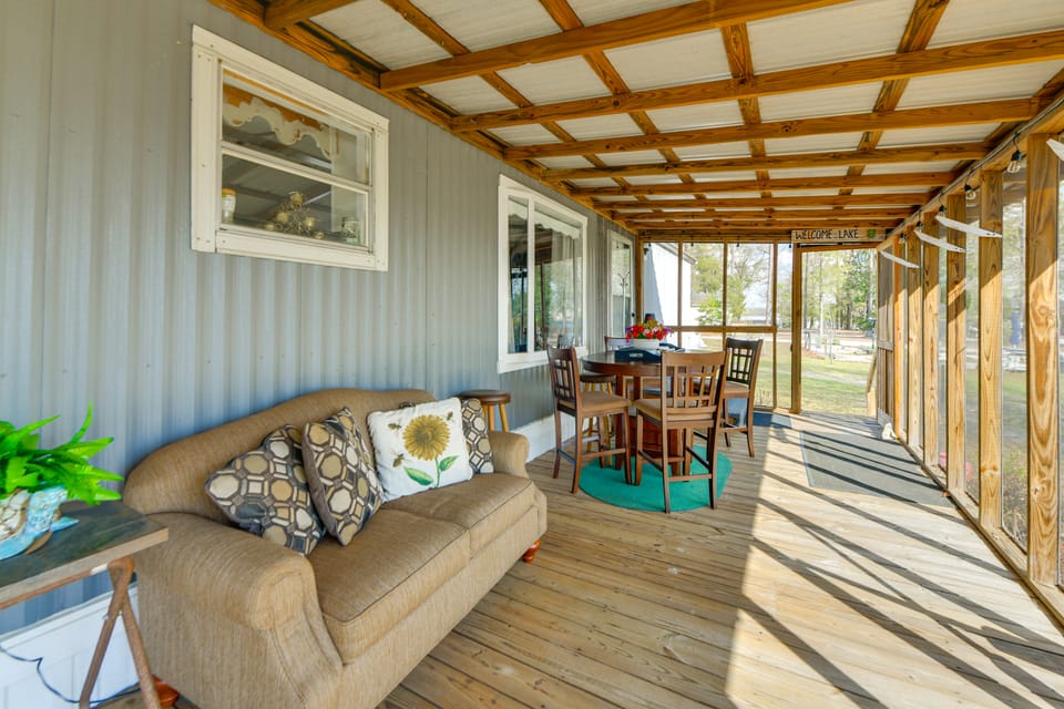 Lakefront w/ Dock, Detached Studio, Fire Pit! House in Alabama