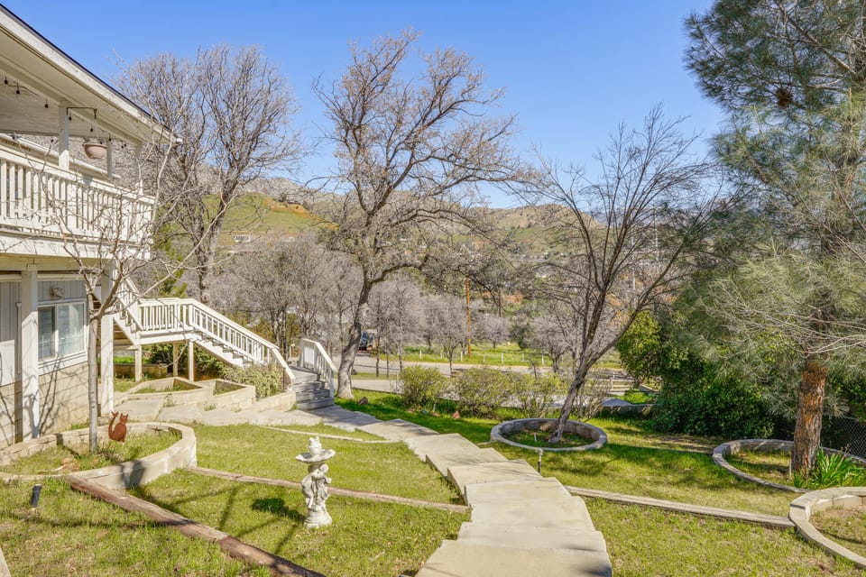 Mtn-View Getaway w/ Game Room, 1 Mi to Kern River! House in Wofford Heights