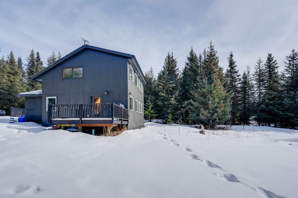 Bring Your Pets! Secluded Homer Escape w/ Deck House in Homer
