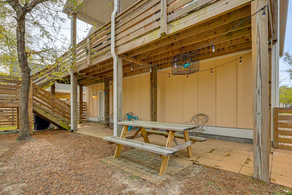 Deck & Games! Pet-Friendly Oak Island Home House in Oak Island