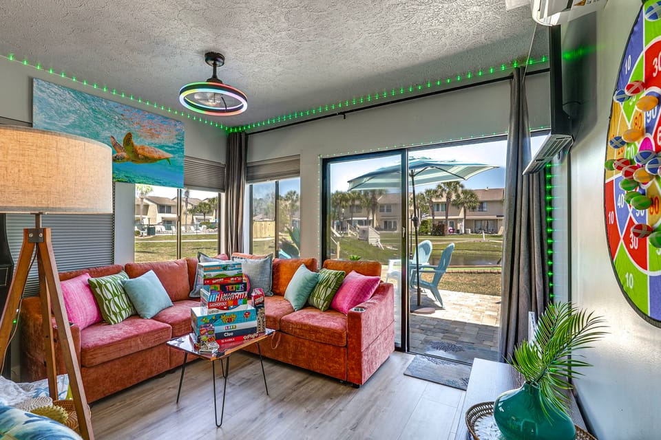 Walk to Waves! Pets! Resort Getaway w/ Game Room Apartment in Panama City Beach
