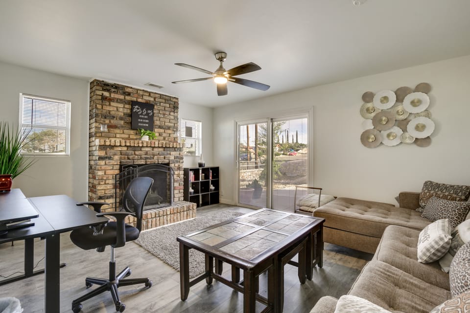Yard w/ BBQ Gazebo: Home Near Fort Bliss & Hiking House in El Paso
