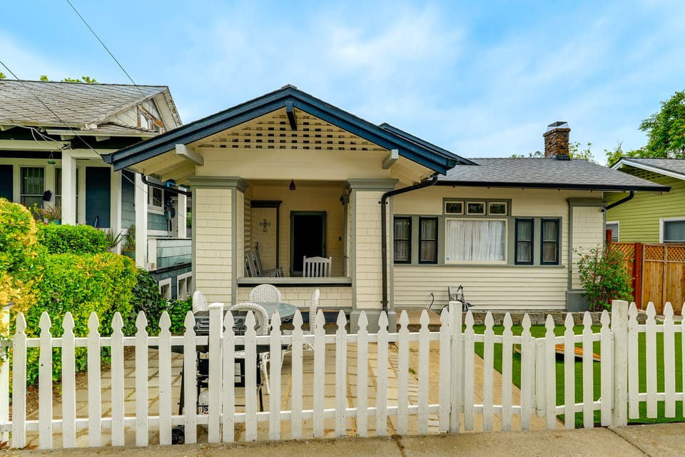 Steps to Main St! Restored Sonora Bungalow w/ Yard House in Sonora