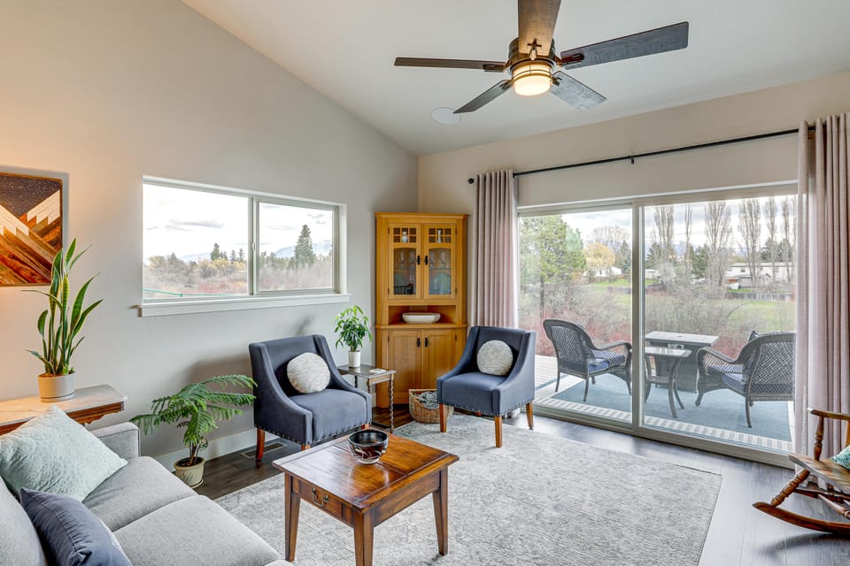 Next to Public Golf Course! Kalispell Townhome Apartment in Kalispell