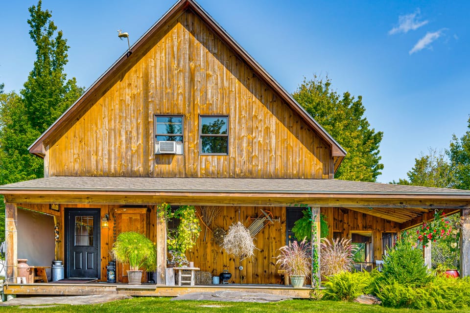 Secluded 2-Cabin Property in Greensboro w/ Views House in Orleans
