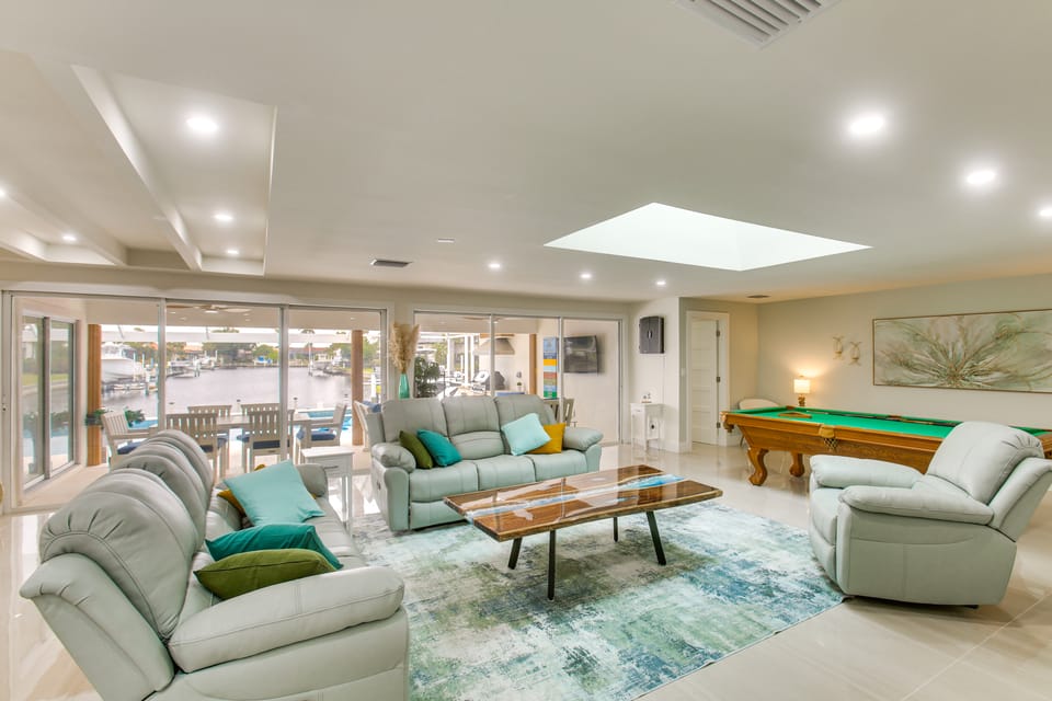 Luxe Canal Home | 2 King Suites | HUGE Salt Pool House in Punta Gorda
