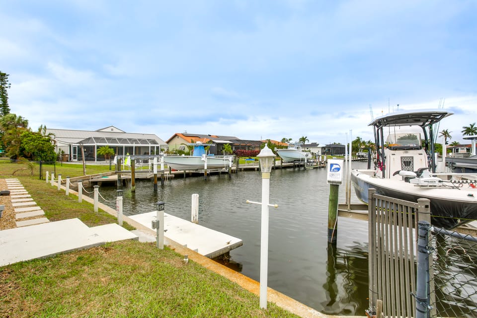 Luxe Canal Home | 2 King Suites | HUGE Salt Pool House in Punta Gorda