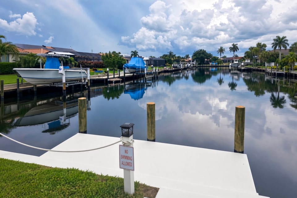 Luxe Canal Home | 2 King Suites | HUGE Salt Pool House in Punta Gorda